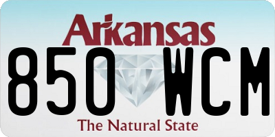 AR license plate 850WCM
