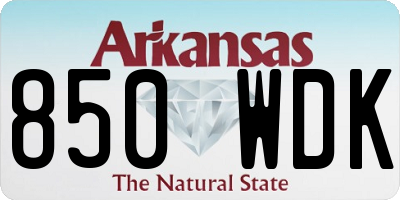 AR license plate 850WDK