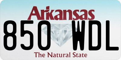 AR license plate 850WDL