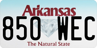 AR license plate 850WEC