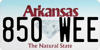 AR license plate 850WEE
