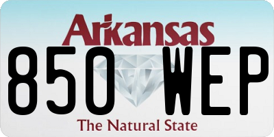 AR license plate 850WEP