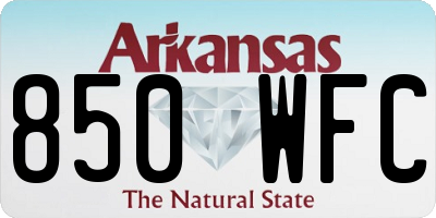 AR license plate 850WFC