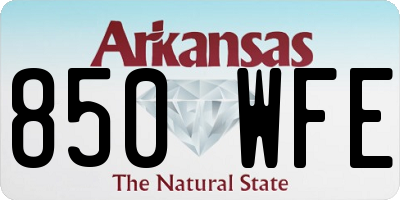 AR license plate 850WFE