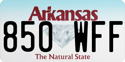 AR license plate 850WFF