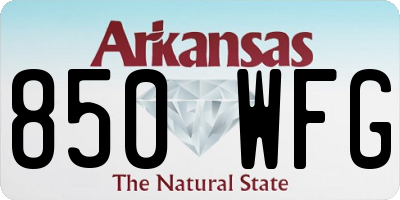 AR license plate 850WFG