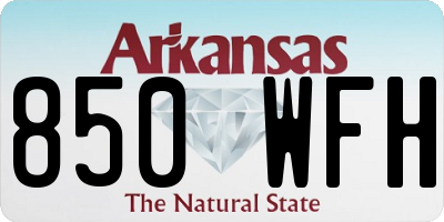 AR license plate 850WFH