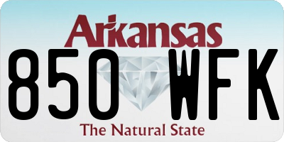 AR license plate 850WFK