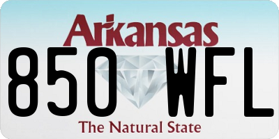 AR license plate 850WFL