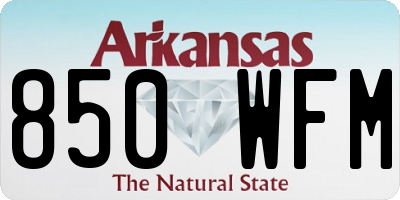 AR license plate 850WFM