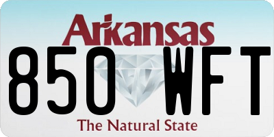 AR license plate 850WFT