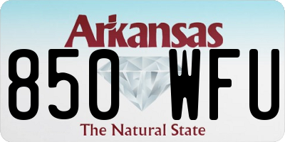 AR license plate 850WFU