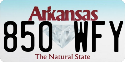 AR license plate 850WFY