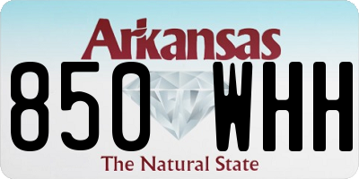 AR license plate 850WHH