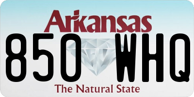 AR license plate 850WHQ