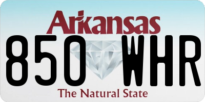 AR license plate 850WHR