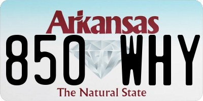 AR license plate 850WHY
