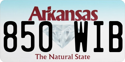 AR license plate 850WIB