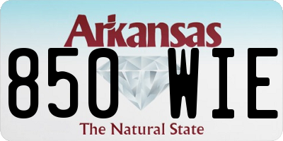 AR license plate 850WIE