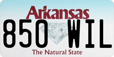 AR license plate 850WIL