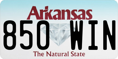 AR license plate 850WIN