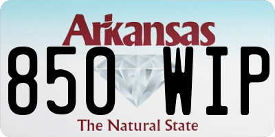 AR license plate 850WIP