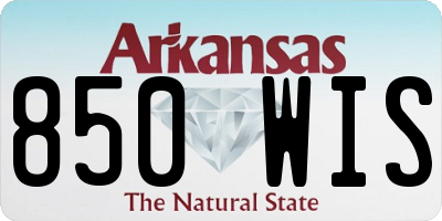 AR license plate 850WIS