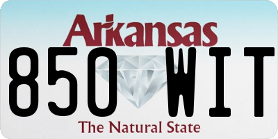 AR license plate 850WIT