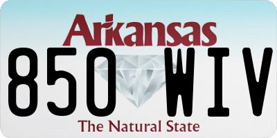 AR license plate 850WIV