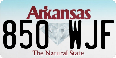 AR license plate 850WJF