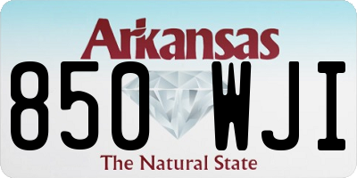 AR license plate 850WJI
