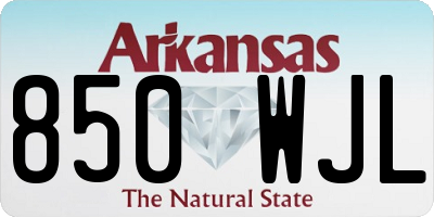 AR license plate 850WJL