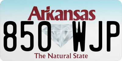 AR license plate 850WJP