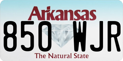 AR license plate 850WJR