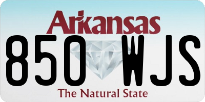 AR license plate 850WJS