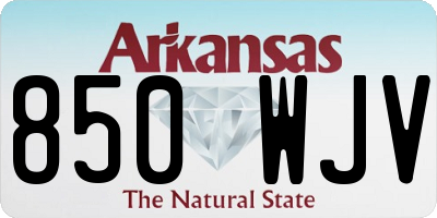 AR license plate 850WJV