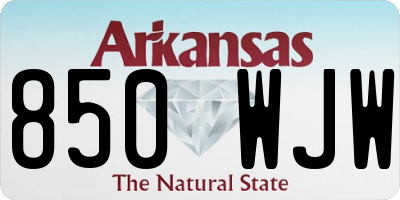 AR license plate 850WJW
