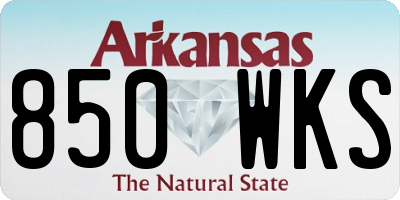 AR license plate 850WKS