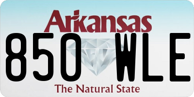 AR license plate 850WLE