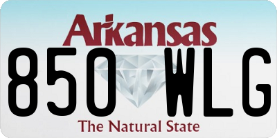 AR license plate 850WLG