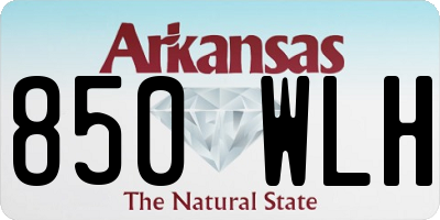 AR license plate 850WLH