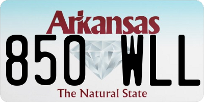 AR license plate 850WLL