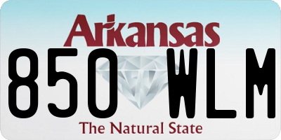 AR license plate 850WLM