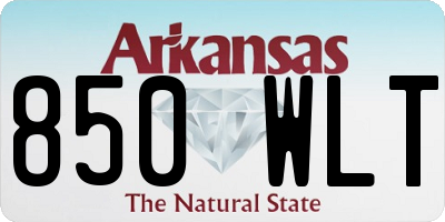 AR license plate 850WLT