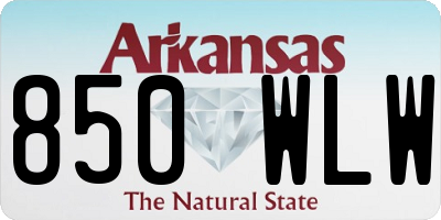AR license plate 850WLW