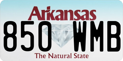AR license plate 850WMB