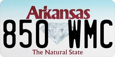 AR license plate 850WMC