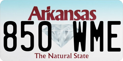 AR license plate 850WME