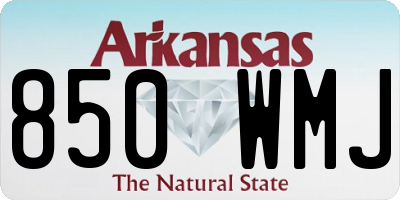 AR license plate 850WMJ