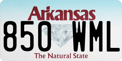 AR license plate 850WML